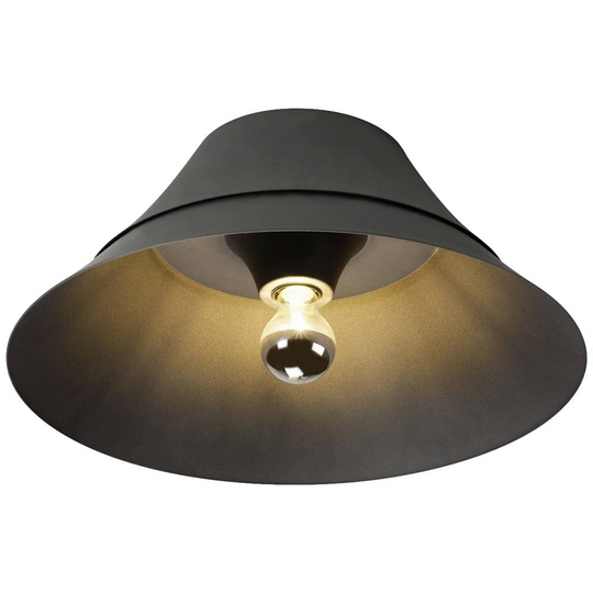 Takbelysning E27 60 W SLV BATO 45 1000443 Svart