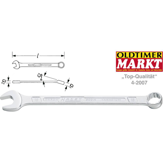 Ringskruvnyckel 10 mm Hazet 600N 600N-10