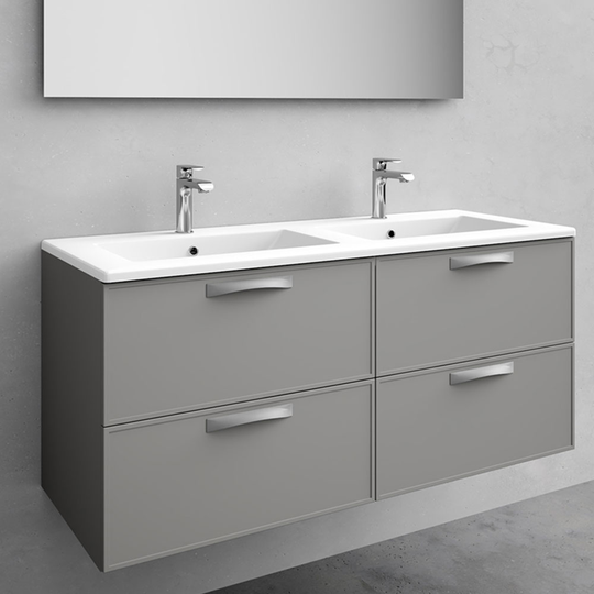 Kommod med tvättställ Noro Vogue Grå 1200 mm