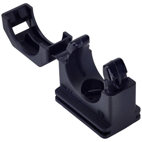 Fränkische Rohrwerke 4892121300 COPA-S-12B Slanghållare Svart 10 st