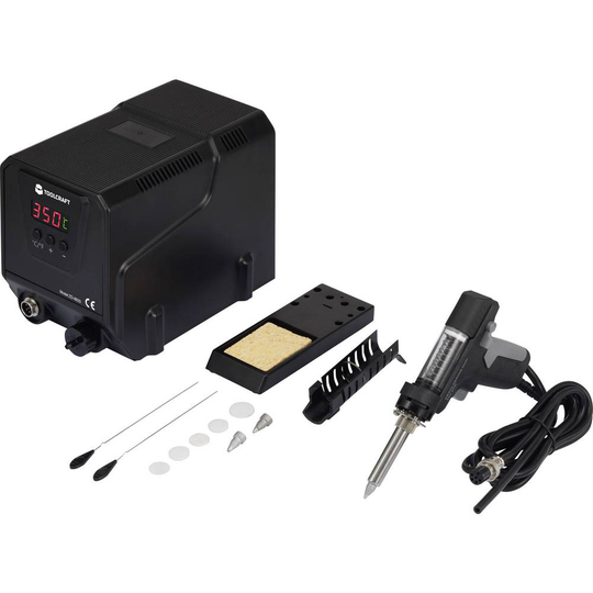 Avlödningsstation digital 90 W TOOLCRAFT 160 - 480 °C inkl. Tennsug