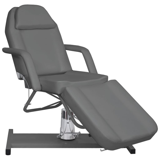 vidaXL Behandlingsstol grå 180x62x(87-112) cm
