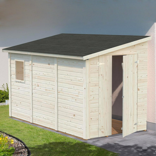 Fasadmonterat förråd Mia 3,7–5,5 m² 5,5 m², Takpapp