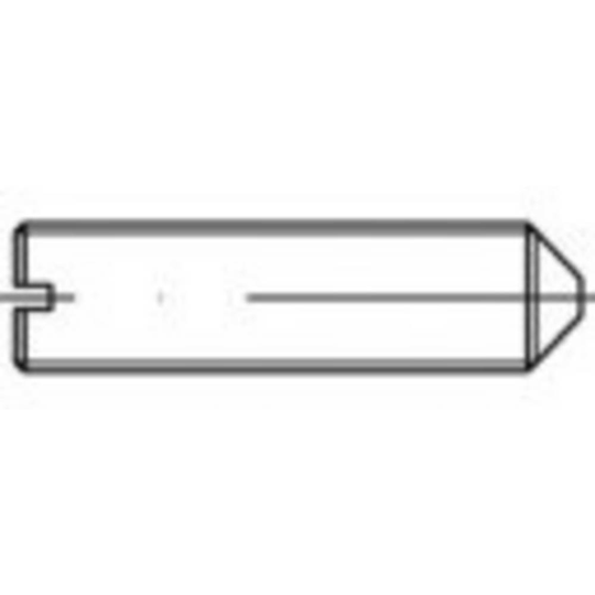 TOOLCRAFT TO-5448204 Gängstift M6 10 mm Mässing 100 st