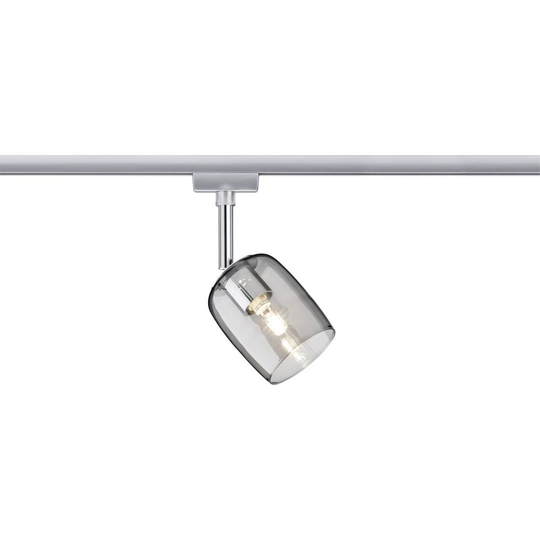 Paulmann Blossom Högvolt-skensystem URail G9 10 W LED Krom, Rökgrå