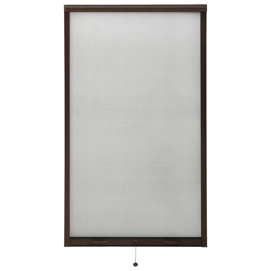 vidaXL Insektsnät för fönster brun 90x170 cm