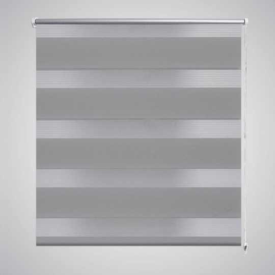 vidaXL Rullgardin Zebra 80 x 150 cm grå