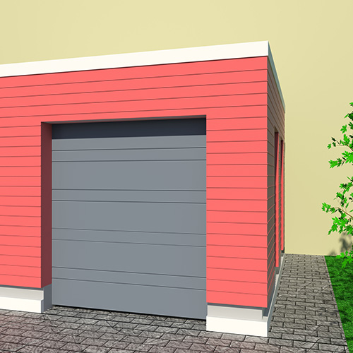 Garageport Advant Complete - Trend 2400 x 2000, Antracitgrå, Eurocylinder