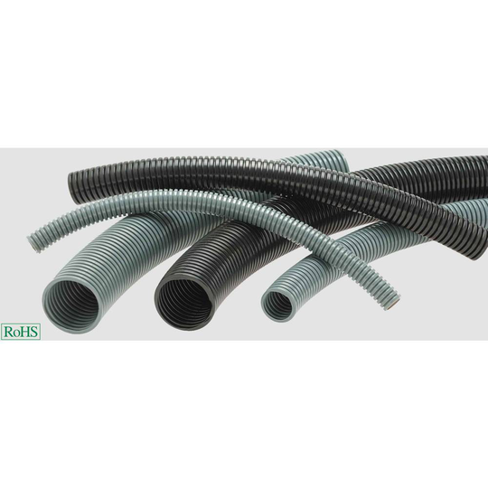 Helukabel 99624 HELUcond PA6-L Korrugerat rör (value.1363853) Svart 16.80 mm 50 m