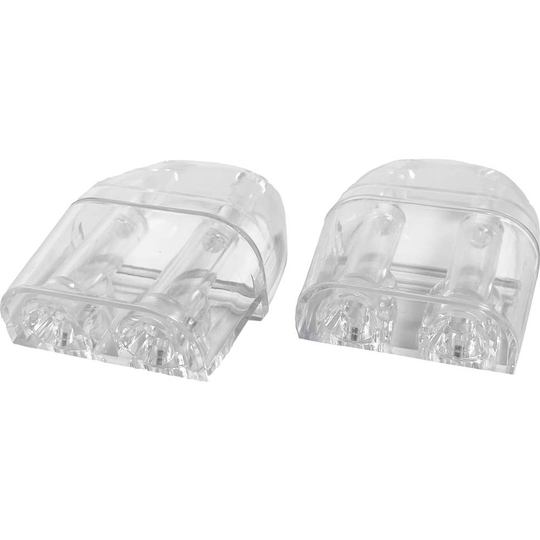 ABS plast Hållare för registreringsskylt Transparent (L x B x H) 5 x 3.9 x 2.1 cm HP Autozubehör Wildwarner Set Clear
