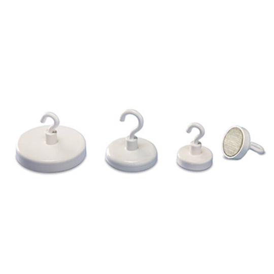 Magnetoplan Krokmagnet HOLTZ OFFICE SUPPORT (Ø) 36 mm rund , med krok Vit 1 st 52636