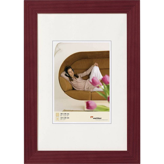 walther+ design Växelram akryl HI030R Pappersformat: 20 x 30 cm Röd