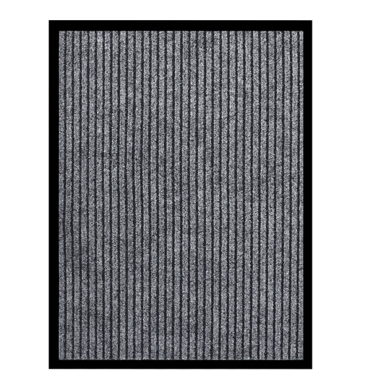 vidaXL Dörrmatta grårandig 60x80 cm