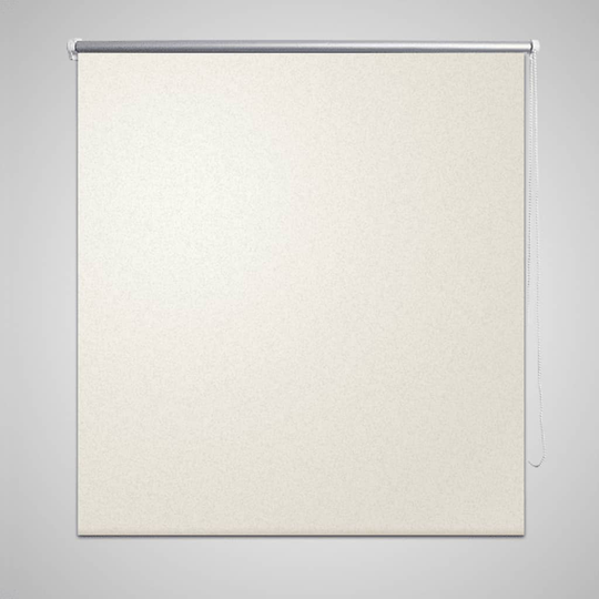 vidaXL Rullgardin gräddvit 100 x 175 cm mörkläggande