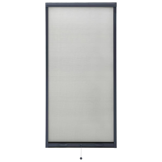 vidaXL Insektsnät för fönster antracit 80x170 cm