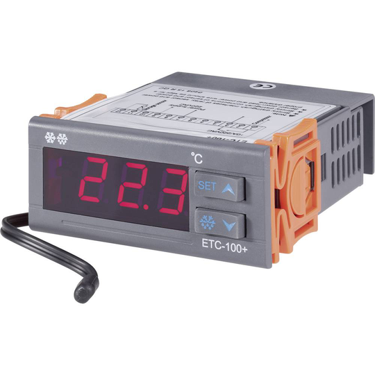 VOLTCRAFT ETC-100+ Termostat NTC10K -40 till +120 °C Relä 10 A (L x B x H) 88 x 75 x 34.5 mm