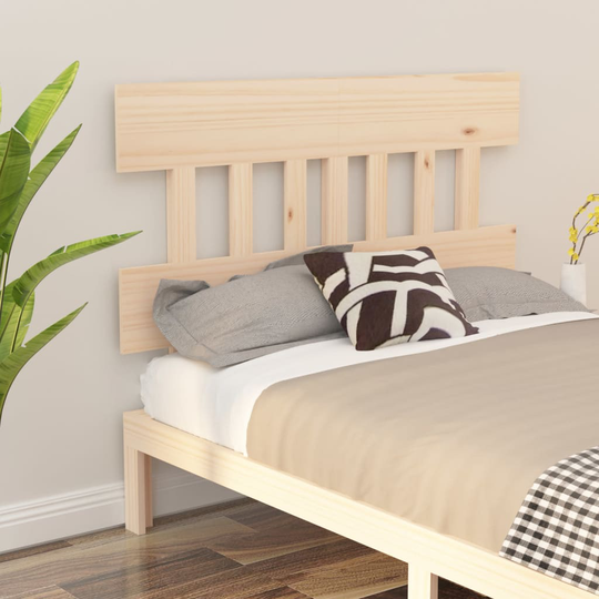 vidaXL Sänggavel 143,5x3x81 cm massiv furu