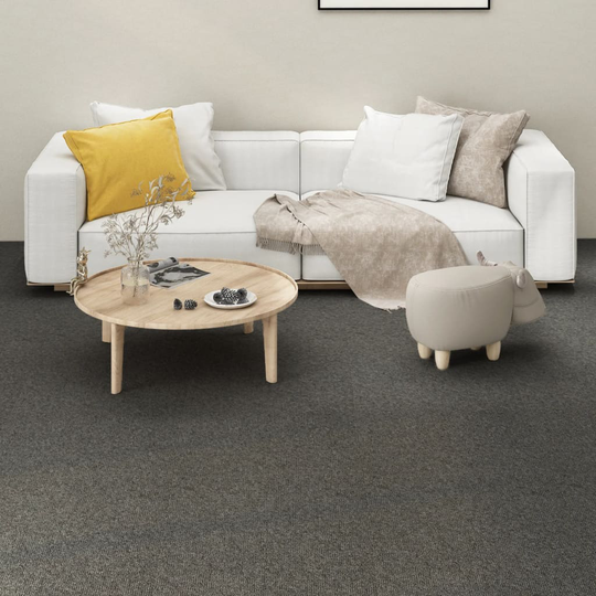 vidaXL Textilplattor 16 st 4 m² 25x100 cm grå