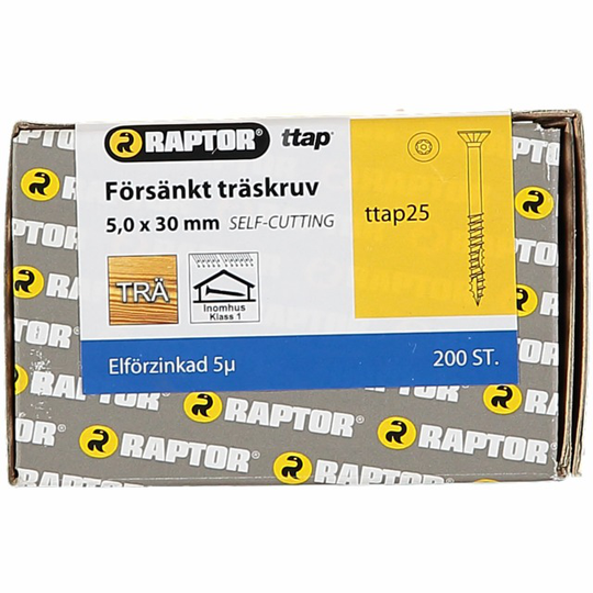 TRÄSKRUV 5,0X30 FH FZB | Beijerbygg Byggmaterial