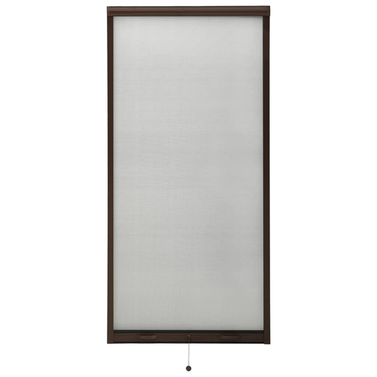 vidaXL Insektsnät för fönster brun 60x150 cm