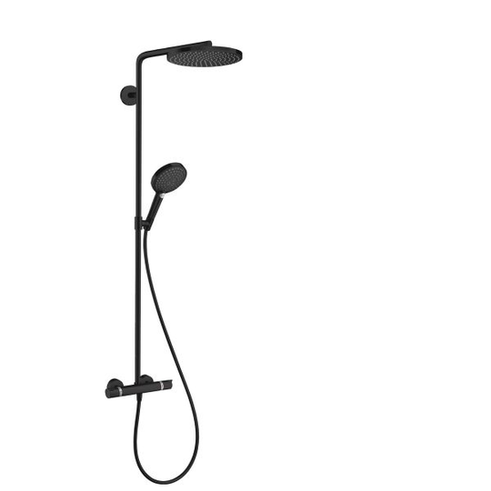 Hansgrohe Raindance Select S Takduschpaket matt svart, 150 c/c