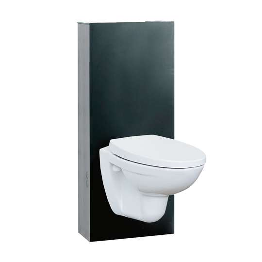 Svedbergs WC Fixtur Glasbox 120 mm - Svart