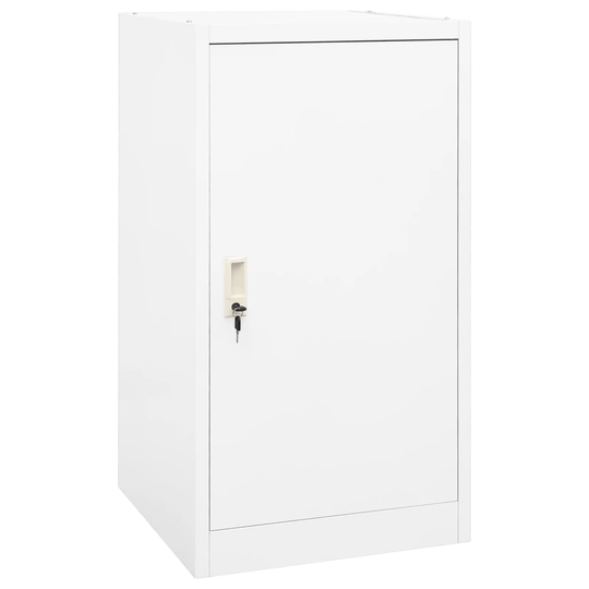 vidaXL Sadelskåp vit 53x53x105 cm stål