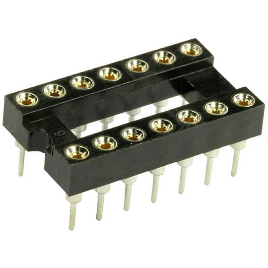 econ connect PZ14AW IC-sockel Antal poler: 14 Precisions-kontakt 1 st Tube