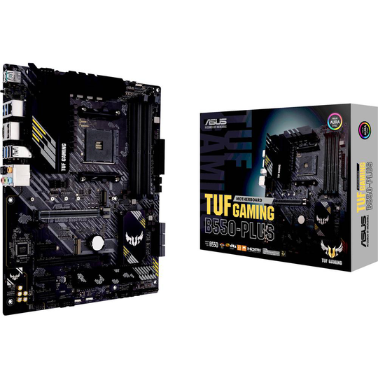 Asus TUF GAMING B550-PLUS Moderkort Sockel AMD AM4 Formfaktor ATX Moderkort-chipset AMD® B550