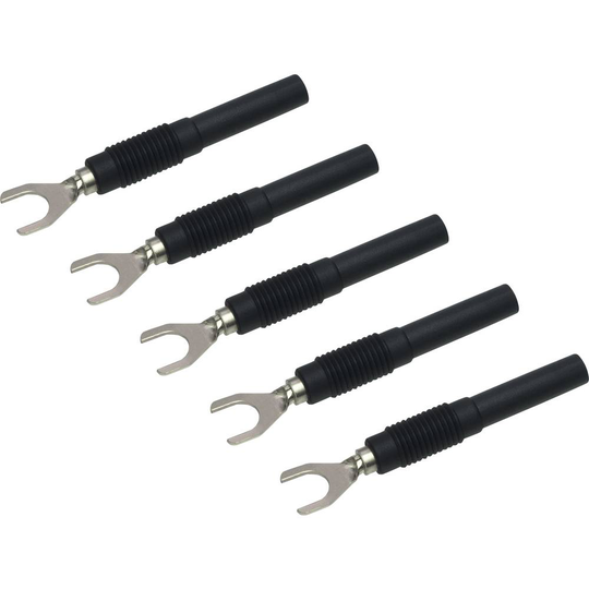 Mätklämsko Laminerade stickdon 4 mm - VOLTCRAFT MSK-100 Svart