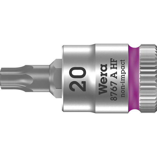 Wera 8767 A 05003364001 Inner-sextandhålsgrepp (TX) Hylsnyckel-bitsinsats T 20 1/4