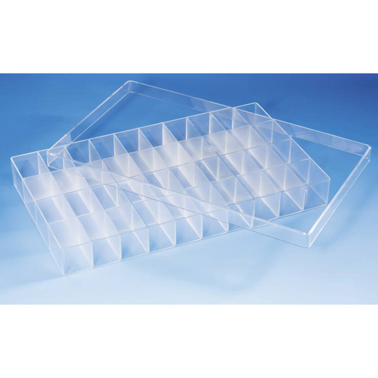 Hüfner Dübel Låda (L x B x H) 358 x 210 x 43 mm Antal fack: 40 fast underavdelning
