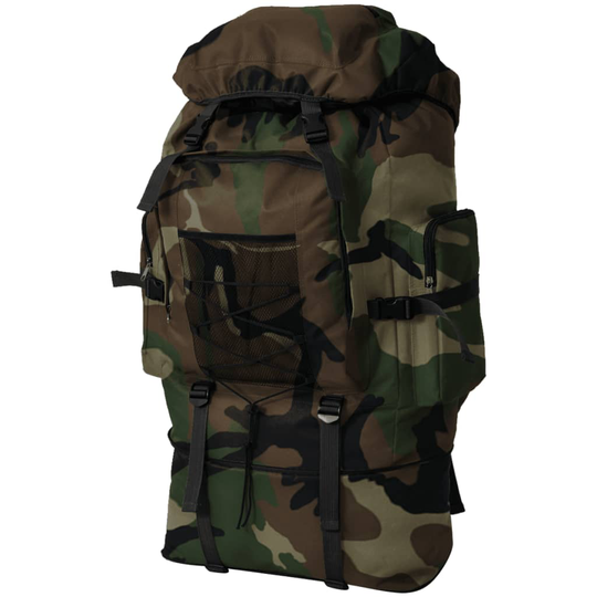 vidaXL Arméryggsäck XXL 100 L kamouflage