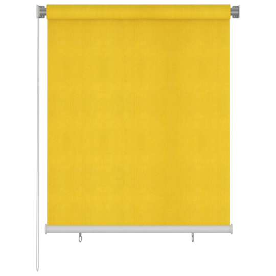 vidaXL Rullgardin utomhus 120x140 cm gul HDPE