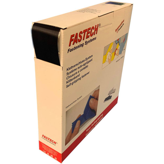 Kardborreband för pålimning Hotmelt Mikro-krok (L x B) 25 m x 50 mm Svart FASTECH® B50-SK-ETN32CB25 25 m