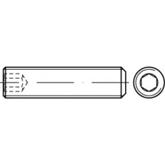 TOOLCRAFT TO-5412510 Gängstift M6 30 mm 200 st