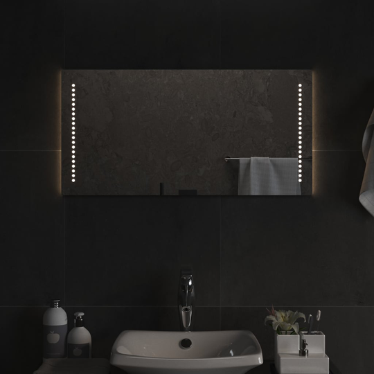 vidaXL Badrumsspegel LED 80x40 cm