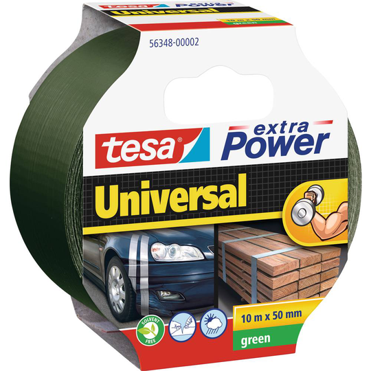 tesa UNIVERSAL 56348-00002-05 Tygtejp tesa® extra Power Grön (L x B) 10 m x 50 mm 1 st