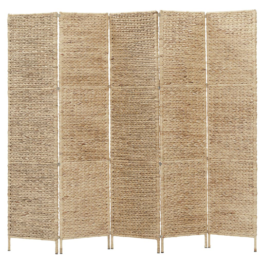 vidaXL Rumsavdelare 5 paneler vattenhyacint 193x160 cm