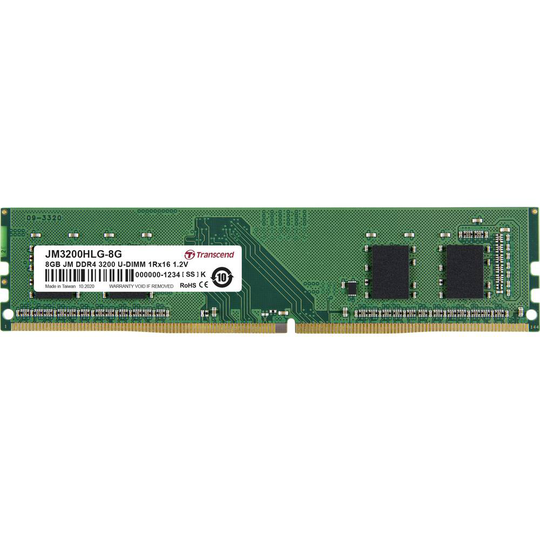 Transcend JM3200HLG-8G Internminne Desktop Modul JetRam 8 GB 1 x 8 GB DDR4 3200 MHz