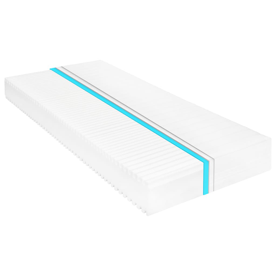 vidaXL Madrass 100x200 cm 7 zoner PU-skum 16 cm H2 H3