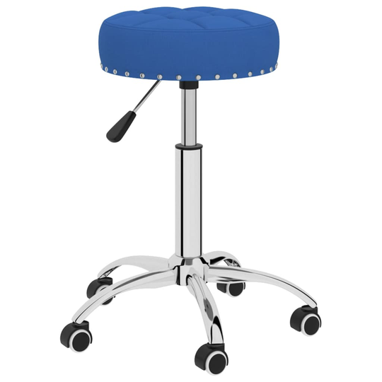 vidaXL Snurrbar massagepall blå tyg