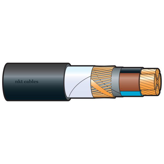 NKT TFX4305301 Jordkabel FXQJ, 1kV, Dca, trumma 500 m 3x2.5/2.5 mm²