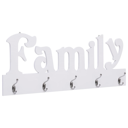 vidaXL Väggkrokar FAMILY 74x29,5 cm