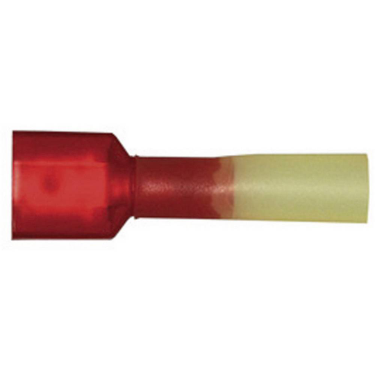 Vogt Verbindungstechnik 3959sh Flatstiftkontakt med krympslang Anslutningsbredd: 6.3 mm Anslutningstjocklek: 0.8 mm 180 ° Helisolerad Röd 1 st
