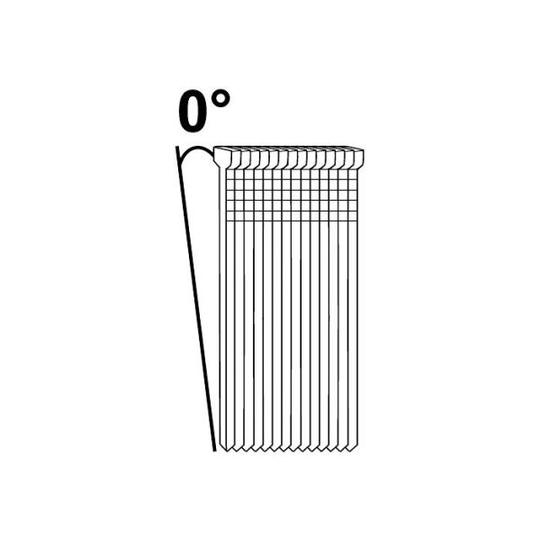 ESSVE F16 Dyckert 0°, vit huvud, 2400-pack 1,6x38mm
