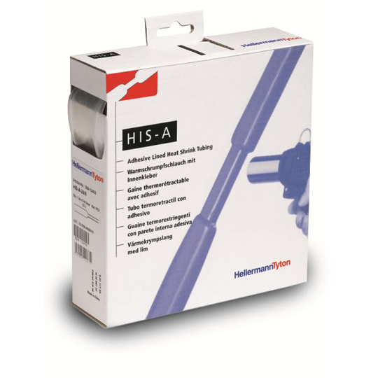 Hellermann Tyton HIS-A Krympslang 3:1, transparent 3/1 mm, 10 m