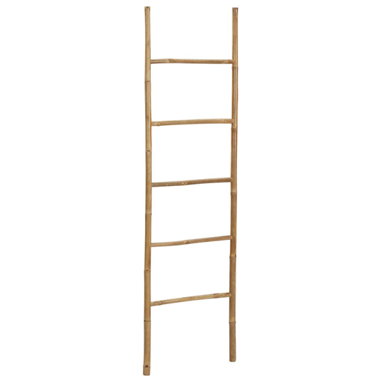 vidaXL Handduksstege med 5 pinnar 170 cm bambu