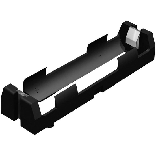 Keystone 1043 Batterihållare 1x 18650 Genomgående montering THT (L x B x H) 77 x 20.65 x 14.86 mm