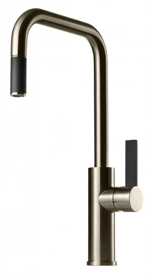 Tapwell Köksblandare Arman ARM985/Svart Borstad Nickel
